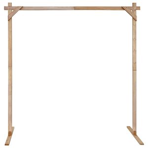 vidaXL Vjenčani luk Svijetlosmeđa 225 x 95 x 226 cm Masivna borovina