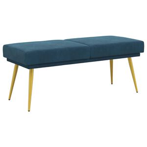vidaXL Klupa s dvostrukim slojem Plava 120 x 45 x 46 cm Bar&scaron;un