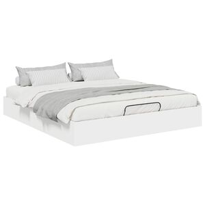 vidaXL Otomanski krevet Bijeli 203 x 180 x 25 cm Konstrukcijsko drvo