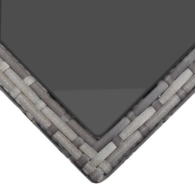 vidaXL 6-dijelna vrtna garnitura od poliratana s jastucima siva