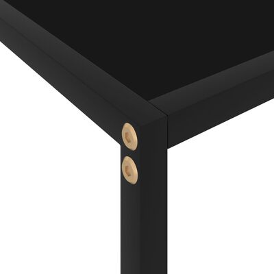 vidaXL Konzolni stol crni 140 x 35 x 75 cm od kaljenog stakla