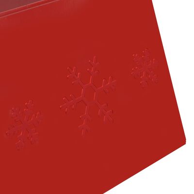 vidaXL Podloga za božićno drvce crvena Ø 68 x 25 cm
