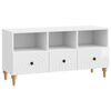 vidaXL TV ormar Visoki Sjaj Bijeli 102 x 34,5 x 50 cm
