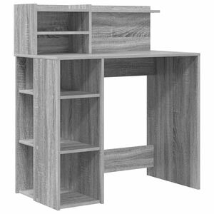 vidaXL Stol Siva Sonoma Konstruirano drvo 90 x 48 x 101,5 cm