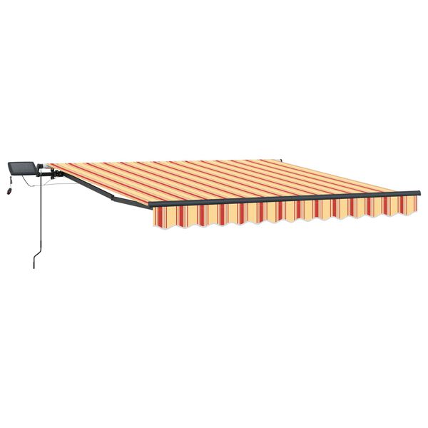 vidaXL Skrovita tenda Žuta i narančasta 300 x 250 cm tkanina