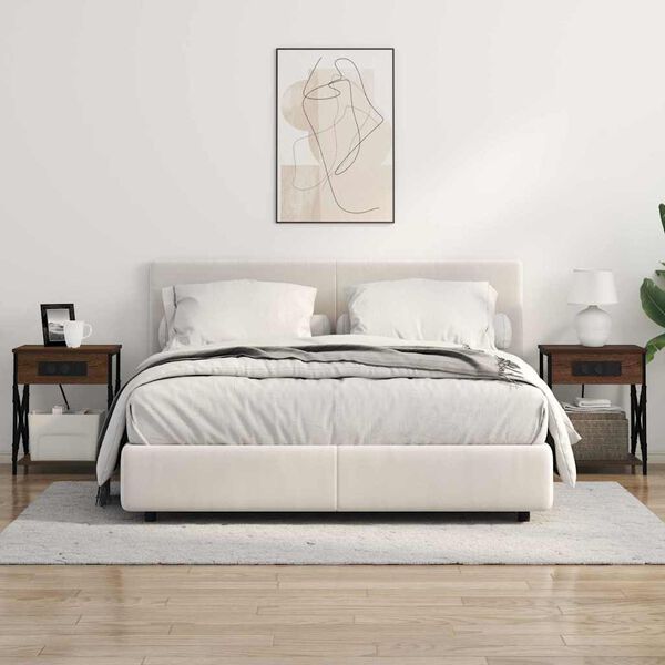 vidaXL Noćni ormar Smeđi hrast 41 x 31 x 51 cm Konstruirano drvo