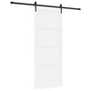 vidaXL Klizna vrata ORKDAL 86 x 211 cm Konstruirano drvo Bijela i crna