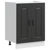 vidaXL Donji ormarić za sudoper Kalmar crni 60x46x81,5 cm drveni