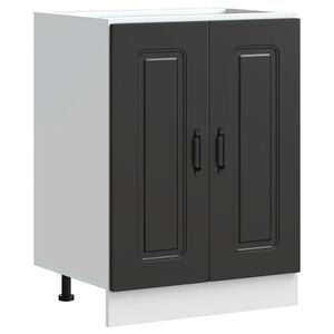 vidaXL Donji ormarić za sudoper Kalmar crni 60x46x81,5 cm drveni