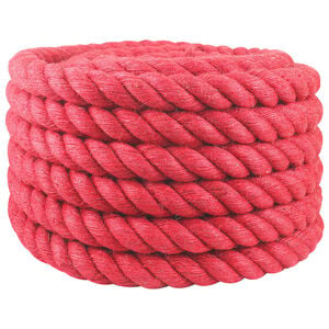 vidaXL Uže od jute 40 mm Crvena 100% Juta Tossa