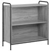 vidaXL Ormarić za knjige 80 x 33 x 80 cm Konstruirano drvo Siva Sonoma