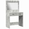 vidaXL Toaletni stol Betonski sivi 78,5 x 41 x 135 cm