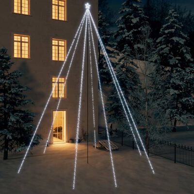 vidaXL Svjetla za božićno drvce 1300 LED žarulja hladne bijele 8 m