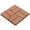 vidaXL Pločice za decking 11 kom. Tikovina 30 x 30 cm WPC