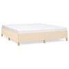 vidaXL Okvir za krevet bez madraca krem 180 x 200 cm od tkanine