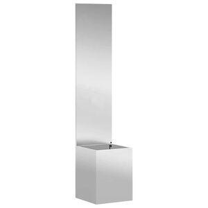 vidaXL Privatnost u vrtu Srebrno 32 x 32 x 150 cm Pocinčani čelik