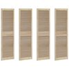 vidaXL Ormarna vrata s vratima 4 pcs Prirodna 170 x 2,1 x 49,5 cm