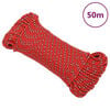 vidaXL Brodski konop crveni 3 mm 50 m od polipropilena