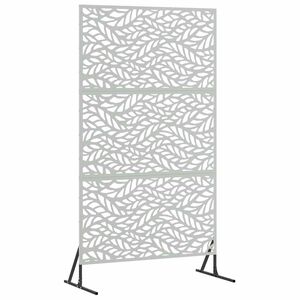vidaXL Zaslon za privatnost 100 x 50 x 180 cm Pocinčani čelik Srebrna