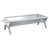 vidaXL Pladanj za ro&scaron;tilj srebrni 118 x 42 x 30,5 cm nehrđajući čelik