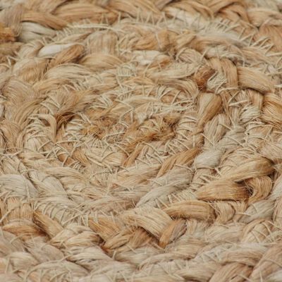 vidaXL Ukrasni pleteni tepih od jute 240 cm okrugli