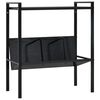 vidaXL Police za knjige s 2 razine crne 52x28x59 cm konstruirano drvo