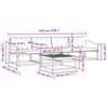 vidaXL Set vanjskih sofa s jastukom 5 pcs Prirodna i krem