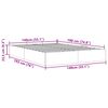 vidaXL Otomanski okvir kreveta bez madraca 140x190 cm baršunasti