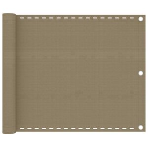 vidaXL Balkonski zastor smeđe-sivi 75 x 300 cm HDPE