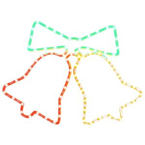 vidaXL Figura božićnih zvona sa 72 LED žarulje 50 x 56 cm