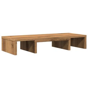 vidaXL Stalak za monitor podesivi boja hrasta 60 x 24 x 10,5 cm drveni