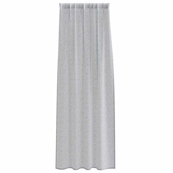 vidaXL Voile zavjesa 2 pcs Tamno siva 260 x 140 cm Poliester