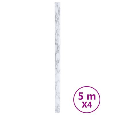 vidaXL Naljepnice za namještaj samoljepljive bijele 90 x 500 cm PVC