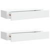 vidaXL Zidne police s ladicom 2 kom bijele 60 x 23,5 x 10 cm MDF
