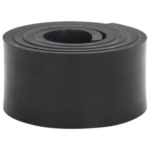 vidaXL Gumeni rub za ralicu za snijeg crni 150x8x1 cm