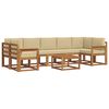 vidaXL Set vanjskih sofa 8 kom. Prirodna i bež