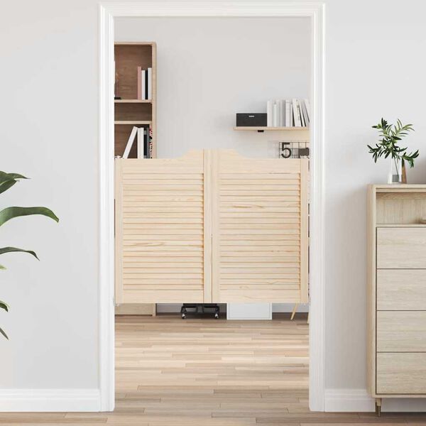 vidaXL Okretna vrata s re&scaron;etkama 1 par 80x100 cm Puno drvo Bor