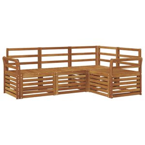 vidaXL Setovi sofa 4 pcs Prirodna Čvrsto drvo akacije