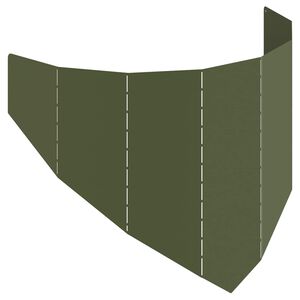 vidaXL Ograda oko Travnjaka 100 x 45 cm Čelik Maslinastozelena