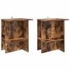 vidaXL Kava Stol 2 pcs Dimljeni hrast 40 x 30 x 49 cm