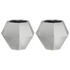 vidaXL Sadilica 2 pcs Srebrno 50 x 50 x 40 cm Cinkani čelik