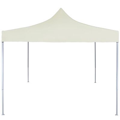 vidaXL Profesionalni sklopivi šator za zabave 2 x 2 m čelični krem