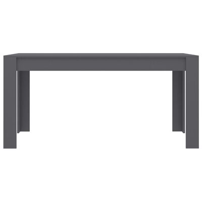 vidaXL Blagovaonski stol sivi 160 x 80 x 76 cm od iverice