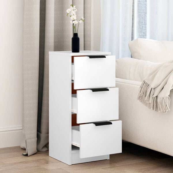 vidaXL Komode bijele 30 x 30 x 70 cm od konstruiranog drva