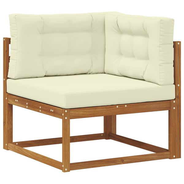 vidaXL Set vanjskih sofa s jastukom 9 pcs Prirodna i krem