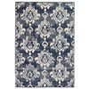 vidaXL Moderni tepih s uzorkom Paisley 80 x 150 cm bež/plavi