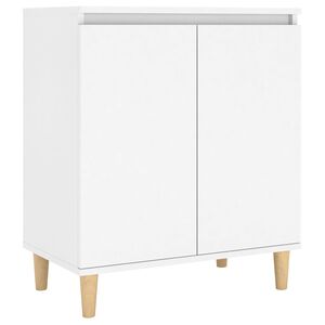 vidaXL Komoda s drvenim nogama bijela 60x35x70 cm konstruirano drvo