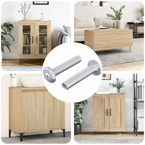 vidaXL Vijak za zaključavanje 2 pcs Srebrno M6 x 30 mm Čelik