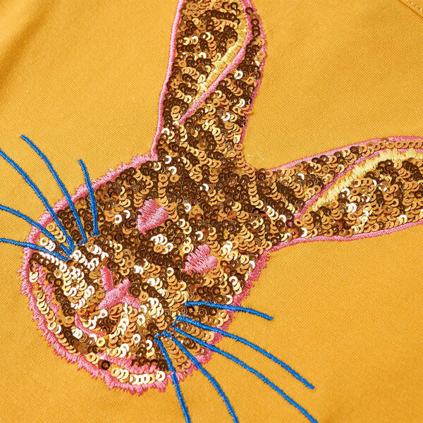 Dječja majica dugih rukava oker 140