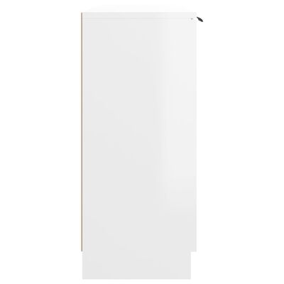vidaXL Komoda sjajna bijela 90,5x30x70 cm od konstruiranog drva